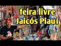 Feira livre de Jaicós Piauí fartura do sertão nordestino