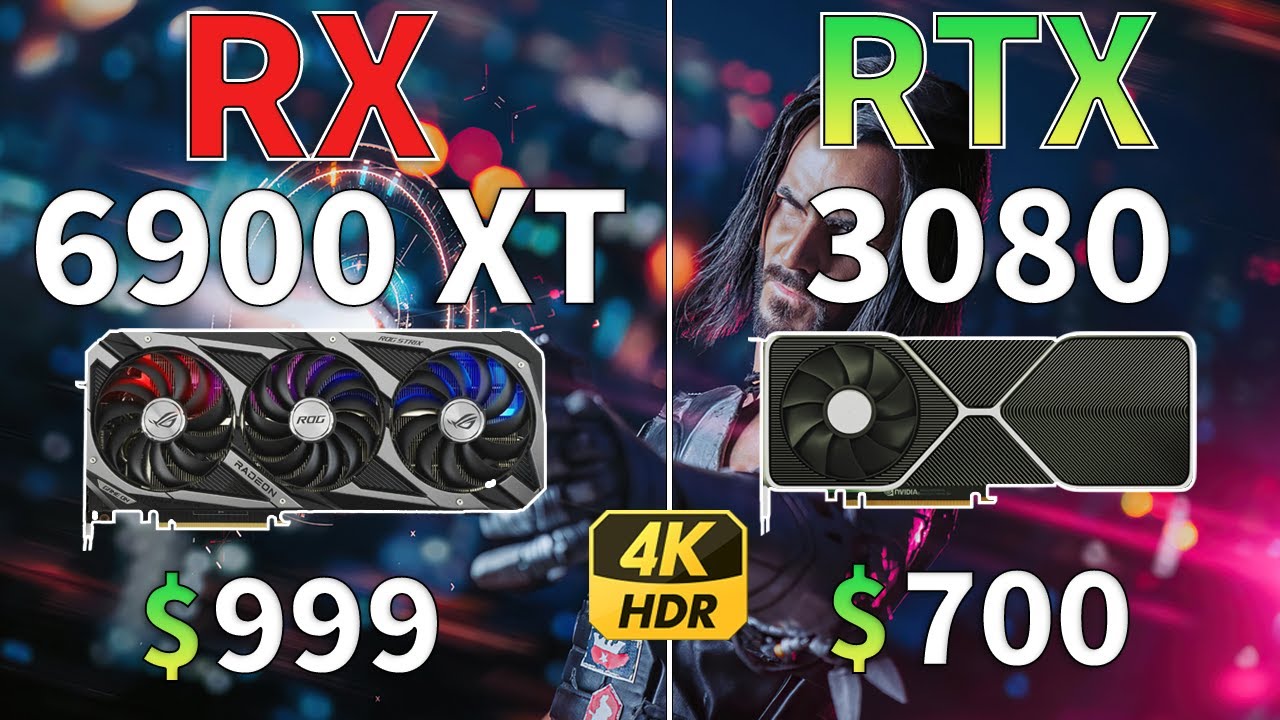 RX 6900 XT vs RTX 3080 - 4K 8 Games Benchmark Test - YouTube