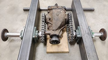 6x6 Mini-Forwarder BUILD Ep.3 - Chain Drive & Frame