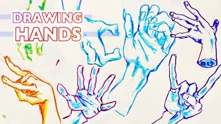 Drawing Hands In Dynamic Poses | Anime Manga Sketch