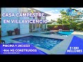 Casa  Campestre con Piscina, Jacuzzi y gym en venta villavicencio