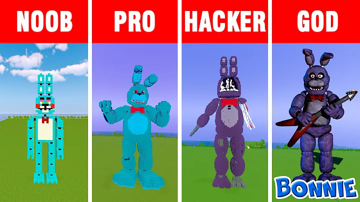 NOOB vs PRO vs HACKER vs GOD: BUILD BONNIE FNAF in...