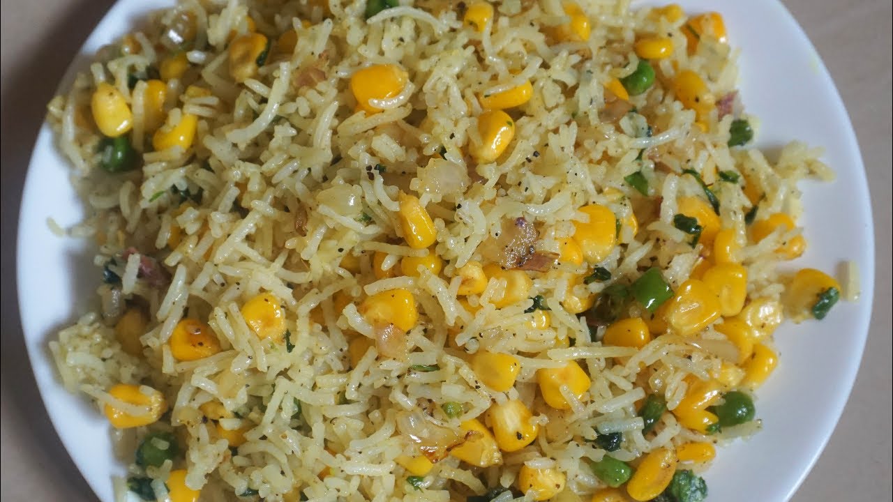Easy instant rice recipes lunch box recipes & ideas / Corn Rice