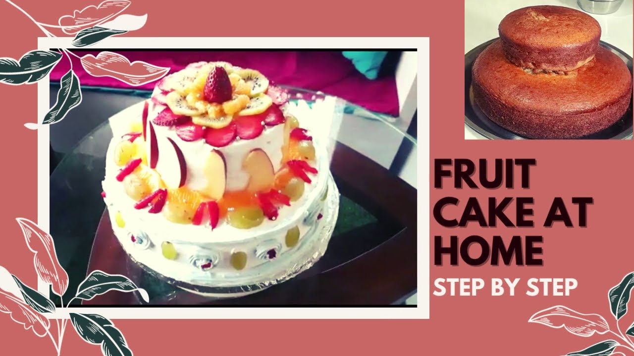FRUIT CAKE ICING AT HOME | STEP BY STEP | How to Make Perfect ...