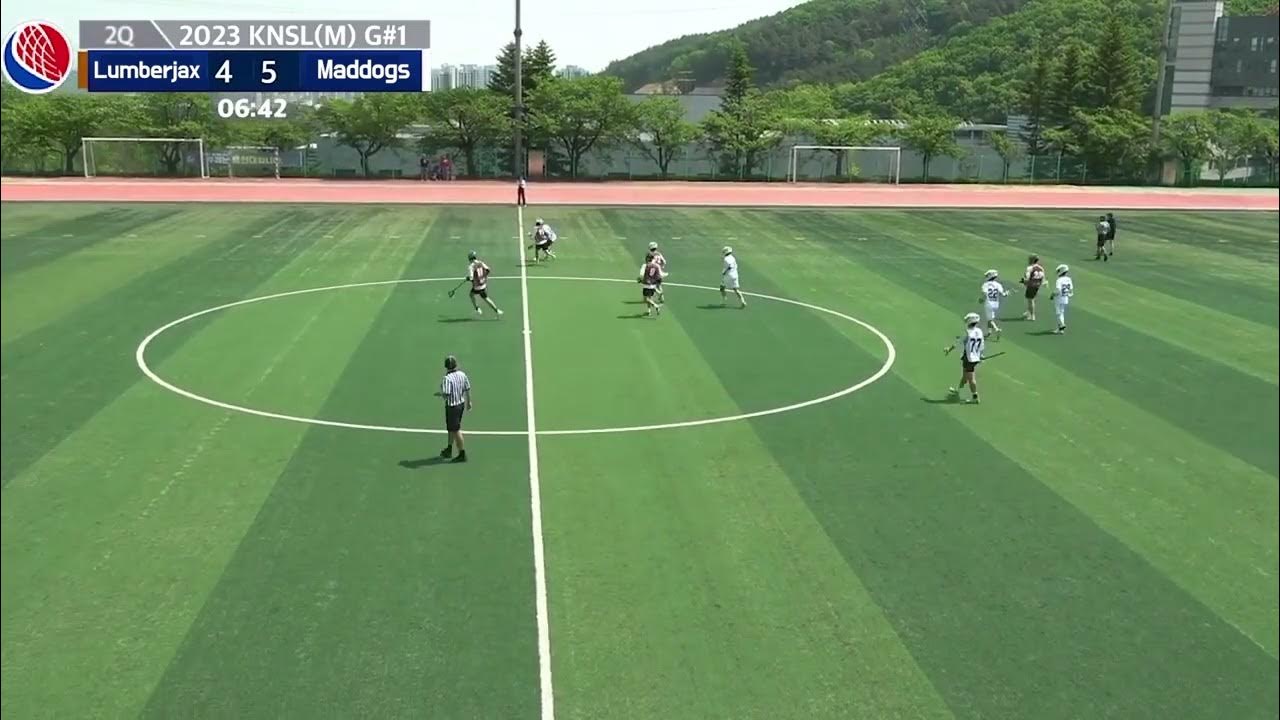 2023 KNSL 남자부 제 1경기 Lumberjax Lacrosse vs Maddogs YouTube