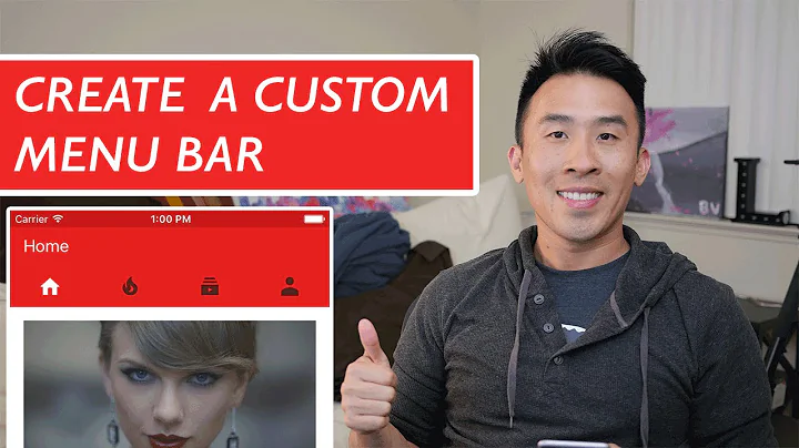 Swift: Youtube - Custom Tab Bar / Menu Bar using UICollectionView (Ep 3)