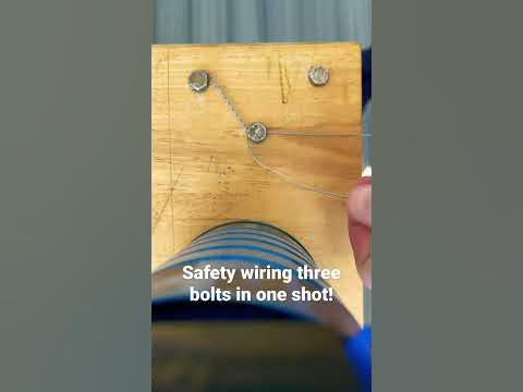 How to safety wire three bolts together! Aviation style 😎 #