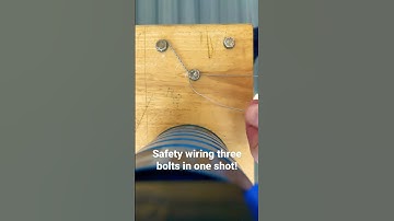 How to safety wire three bolts together! Aviation style 😎 #aircraftsafety #aviation #mechanic