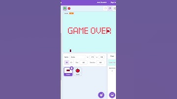 Snake game in scratch editor!!