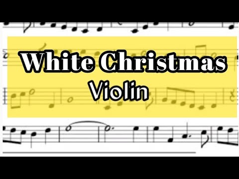 WHITE CHRISTMAS Violin Sheet Music Backing Track Play Along Partitura ...