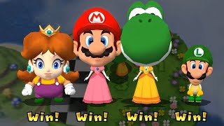 Mario Party 9 Step It Up - Wario Vs Peach Vs Daisy Vs Koopa Troopa