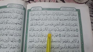 تلاوة سورة محمد من ايه 19 الى 29 | الصف الرابع الابتدائي