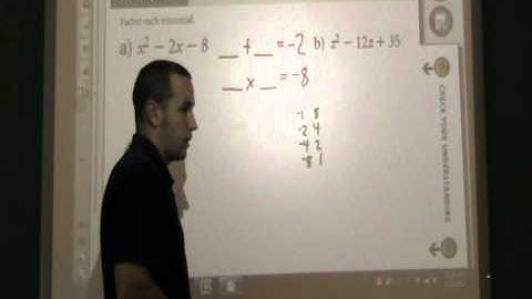 Math 10 - Factoring Trinomials Part 1