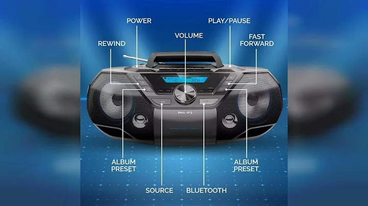 Review: Philips Portable CD Player Boombox Bluetooth with Cassette Player All in one Powerful ...