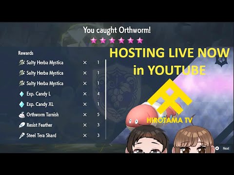 🔴LIVE [POKEMON VIOLET] - GUARANTEED 3 SALTY HERBA MYSTICA RAID HOSTING