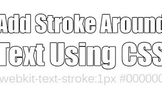 STROKE TEXT USING HTML & CSS IN VS CODE shorts