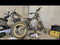 トリッカー 練習中エンジンに穴空いて終了