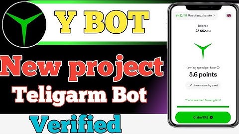 Y Bot Telegram Airdrop | Telegram Airdrop Verified Project | New Teligarm Bot | Y Bot Don