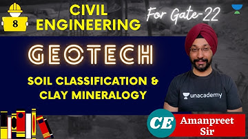 Soil Classification & Clay Mineralogy | Geotech | GATE 2022 | Amanpreet Sir