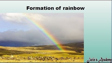 how rainbow is formed class 7th icse ch 4 reflection of light physics @jatinacademy