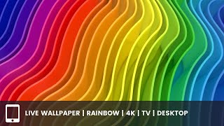 Live Wallpaper Rainbow | 4K | TV Desktop | Soft House Music #4k #livewallpaper screenshot 4