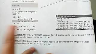 FORTRAN 90 PROGRAMMING TUTORIAL| How to compute and print sum of the sequence of numbers in Fortran