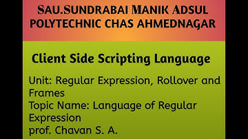 AdsulPolytechnic_Computer_CSS_U5_L17_Regular Expression,Rollover and Frames