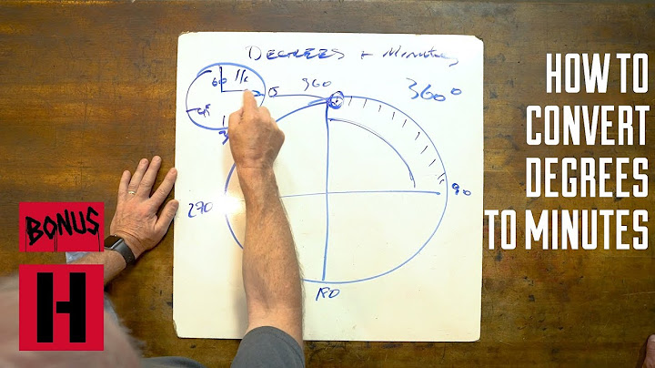 How to Convert Degrees to Minutes - ALIGNMENT TIPS
