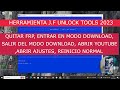 Nueva herramienta jf unlock tool 2023 gratis