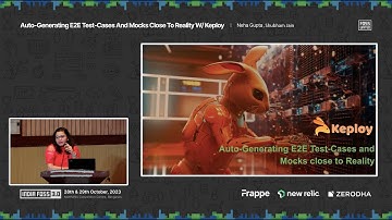 Auto-Generating E2E Test-Cases and Mocks w/ Keploy | Neha Gupta | Shubham Jain  | IndiaFOSS 3.0