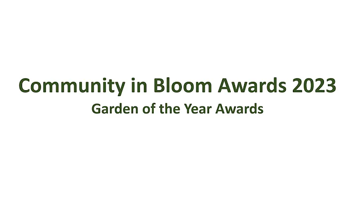 Community in Bloom Awards 2023 - Garden of the Year Award - DayDayNews