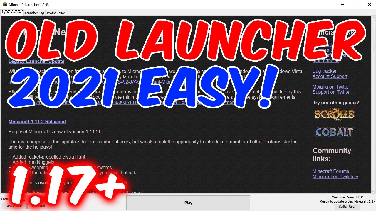 How To Use Old Minecraft Launcher in 2021 + Fix Loading Old Versions