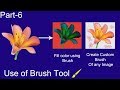 Photoshop CC, 7.0, CS4, CS5, CS6 tutorial for beginners - Part 6 - Use of BrushTool