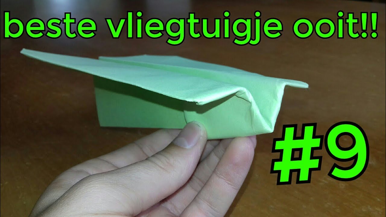 Beste vliegtuigje ooit!! |papieren vliegtuigjes vouwen #9 - YouTube