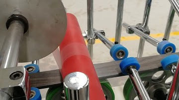 WPC door frame lamination machine with protection film by PUR hot melt glue