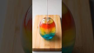 Satisfying Jelly Cutting ASMR ✨ Egg Jelly, Eye Jelly &amp; Rainbow jelly#shorts