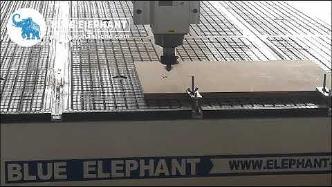 ELE1530 CNC router test video in BLUE ELEPHANT workshop