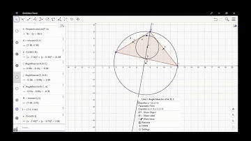 ~Tutorial Cara Menggambar Lingkaran di Dalam dan Luar Pada Segitiga Menggunakan Aplikasi Geogebra~