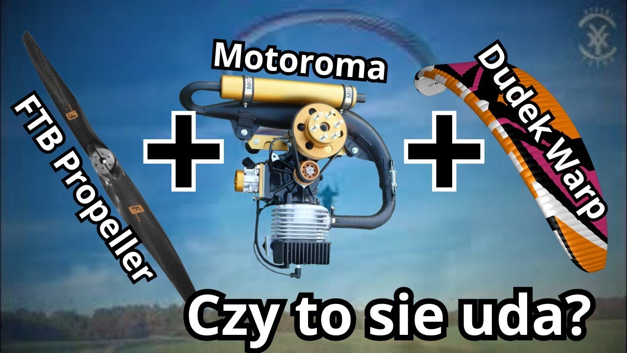 Test FTB Prop + Motoroma Paramotor + Dudek Warp 1st gen. Pilot 95kg 210 lb Will it fly?
