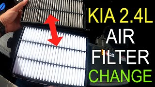 How to Change Air Filter Kia Sportage 2.4L 2020 - 2022