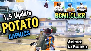 BGMI 1.5 Potato Graphics Config for Lag fix in Low end devices.| Enable Potato Graphics in V 1.5