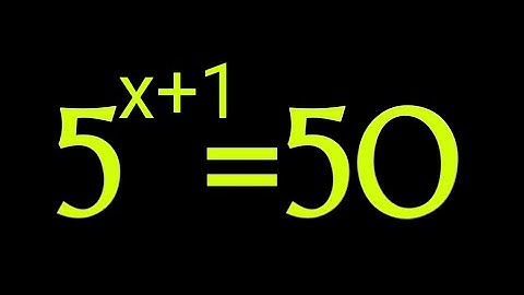 A Nice Algebra Exponential Equation | let