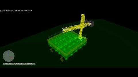 Time Liner Animation with Crane in NAVISWORKS MANAGE