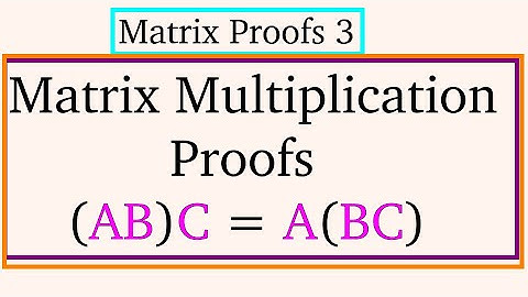 Matrix Proofs 3