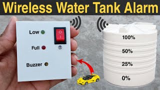 How To Make Wireless Water Tank Alarm + Level Indicator | DIY Water Overflow Alarm | CreativeShivaji