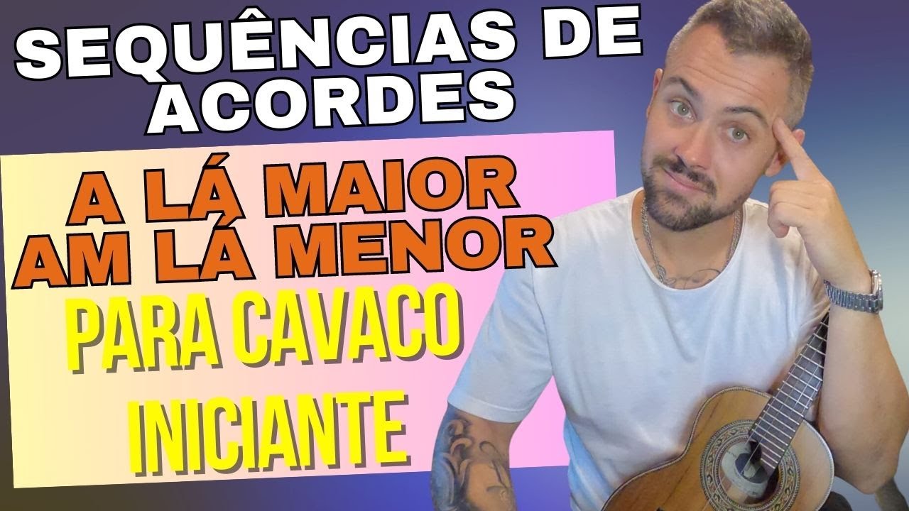 Sequência de Acordes A Lá Maior e Am Lá Menor para Cavaquinho Iniciante #cavaquinhoparainiciantes