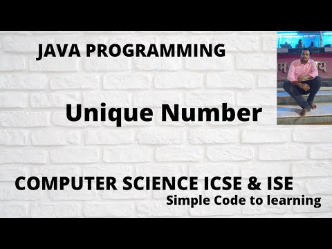 Java Program To Check Unique Number (Hindi) - YouTube