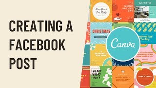 Canva: Creating a Facebook Post screenshot 4