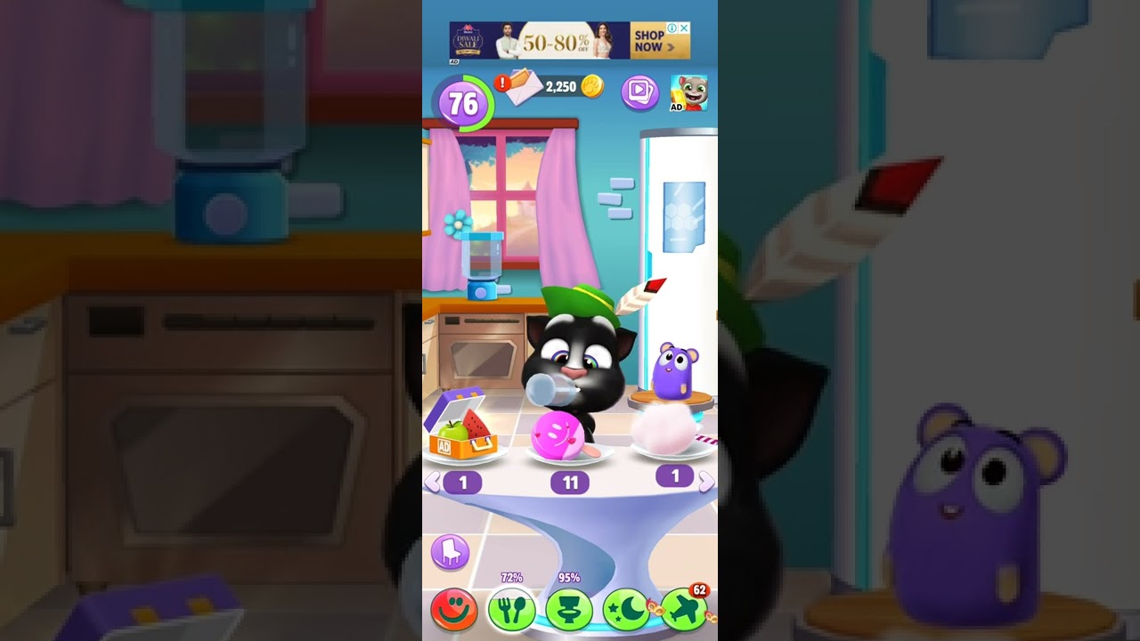 My Talking Tom Drinks 🍭🍭🍭🍭 Lollipop Juice 🍷🍷🍷🍷