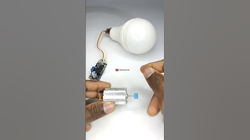 LED Bulb Powered By a Dc Motor